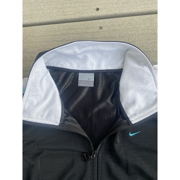 Y2K Nike Women’s XL Track Set Jacket Capri Pants Black White Blue Vintage - Picture 5 of 16
